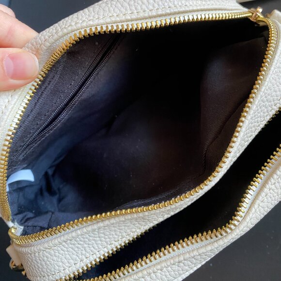 Saint Laurent Mini Lou Camera Grain De Poudre Matelasse Ivory Shoulder Bag - Picture 5 of 16